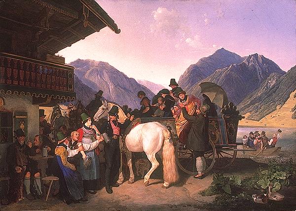 HESS, Heinrich Maria von Sankt Leonhardsfest in Fischhausen am Schliersee oil painting image